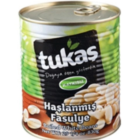 TUKAS HASLANMIS FASULYE TENEKE 800 G