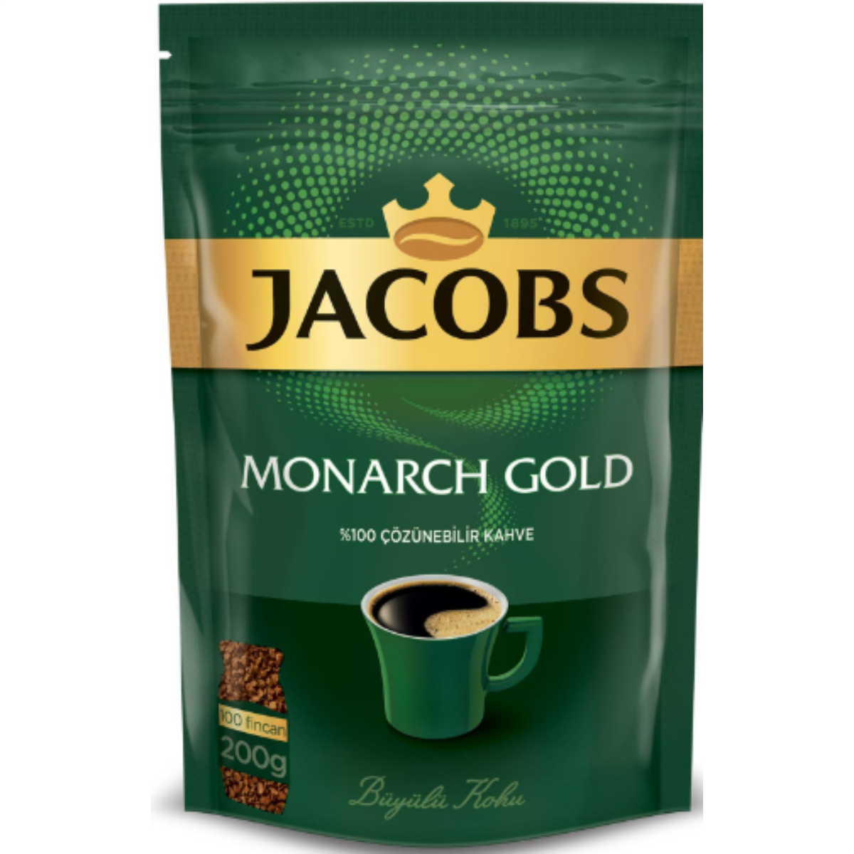 JACOBS MONARCH GOLD KAHVE EKO PAKET POSET 200 G