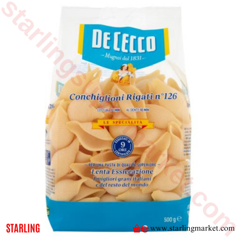 DECECCO MAKARNA CONCHIGLIONI RIGATI 500 G