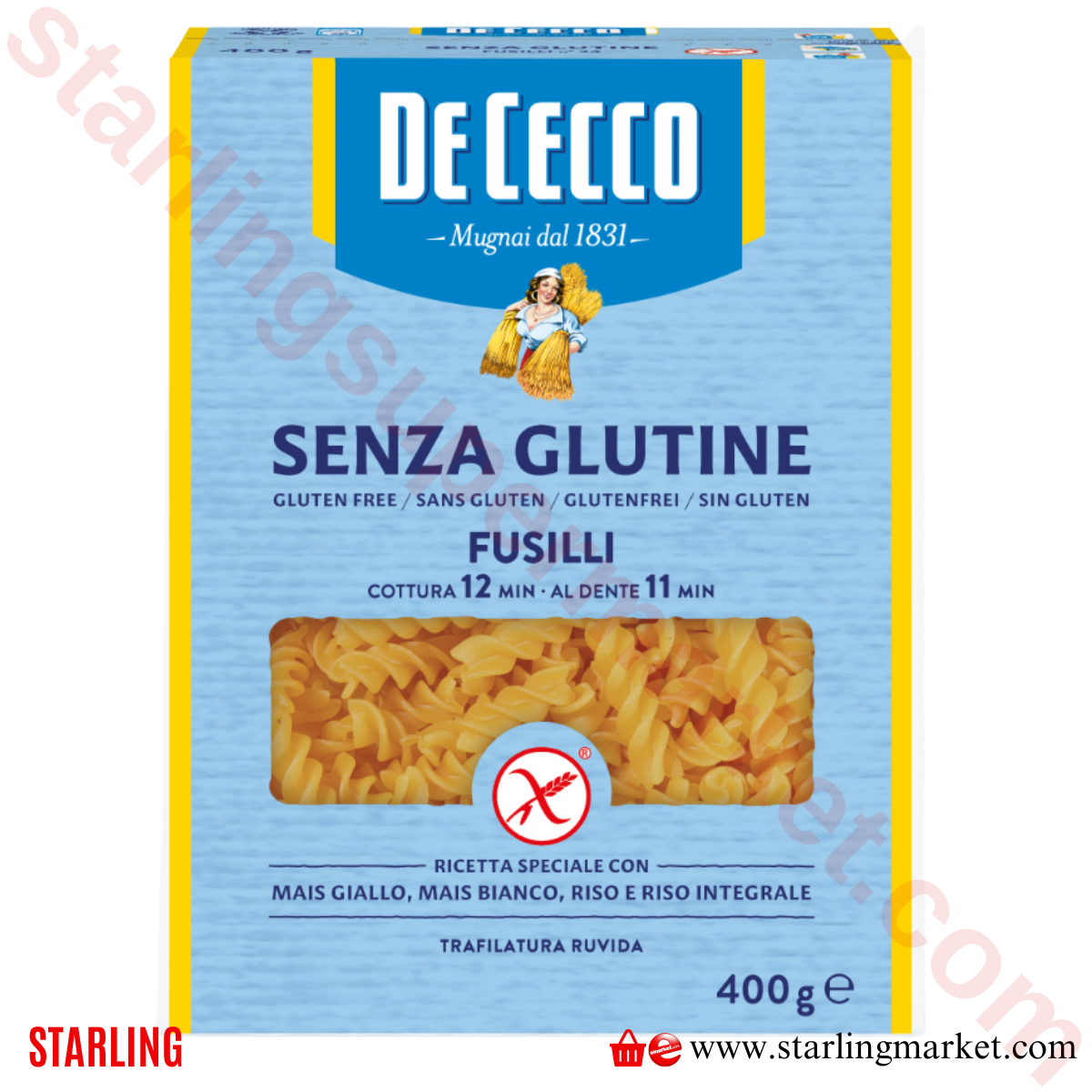DECECCO MAKARNA FUSILLI SENZA GLUTINE 400 G