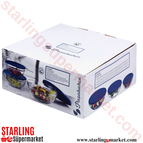 PASABAHCE CHEFS SAKLAMA KABI 3 LU 98304