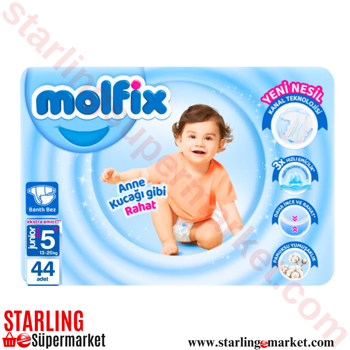 MOLFIX BEBEK BEZI 3D F.PAKET JUNIOR NO:5+ 13-20 KG