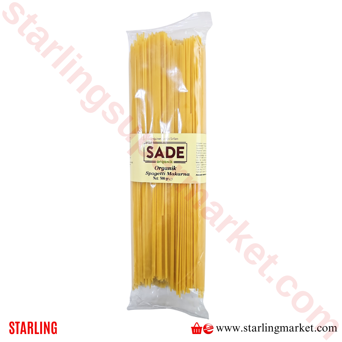 SADE ORGANIK MAKARNA SPAGETTI 500 G