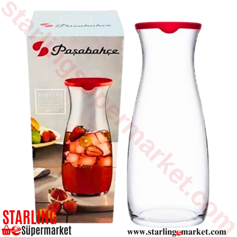 PASABAHCE CAM SURAHI KAPAKLI AMPHORA KARAF 1180 CC