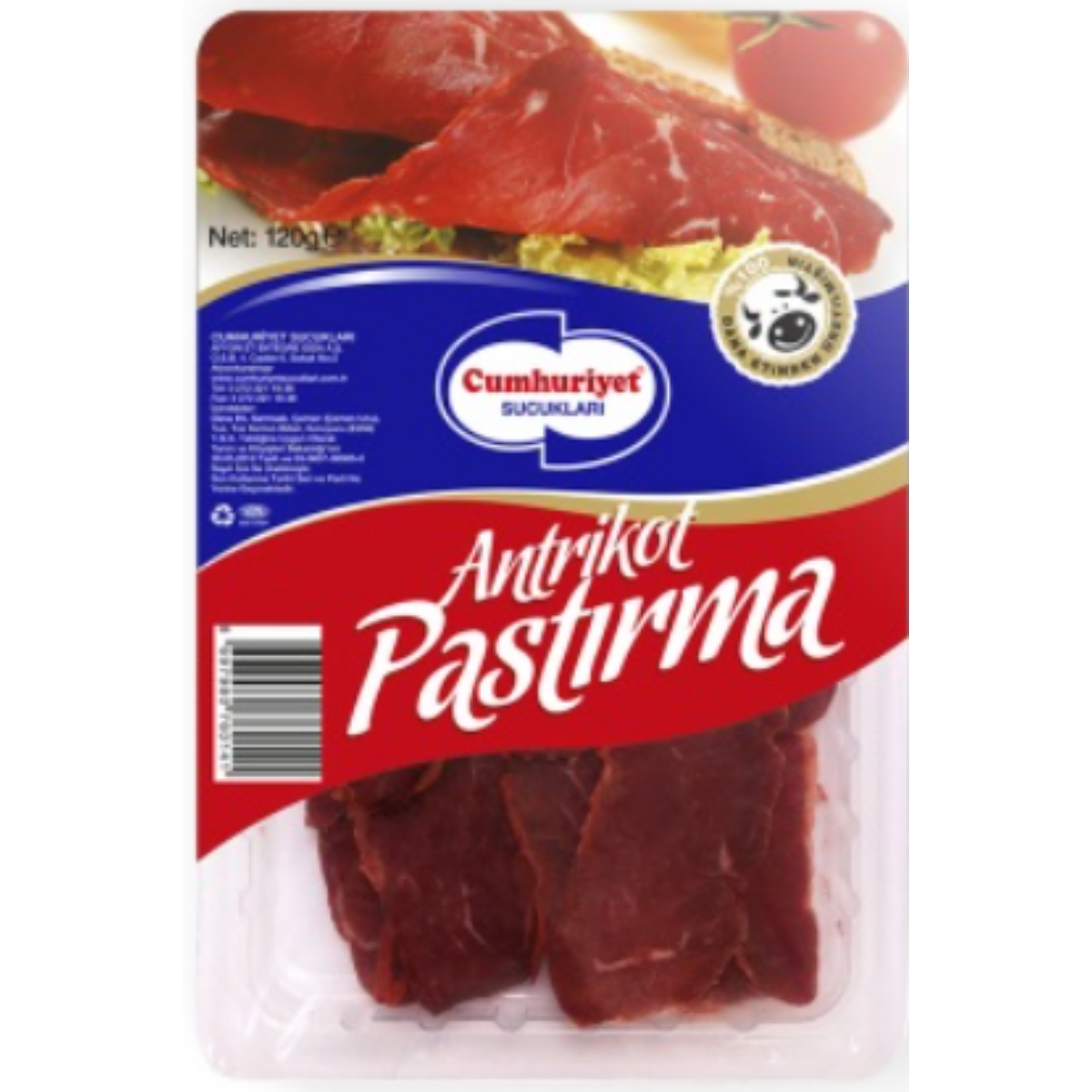 CUMHURIYET PASTIRMA SECME 120 G