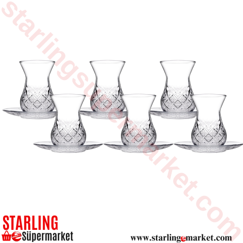 PASABAHCE KIRISTAL CAY SETI 6 LI