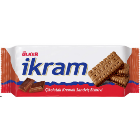 ULKER IKRAM BISKUVI CIKOLATA KREMALI 84 G