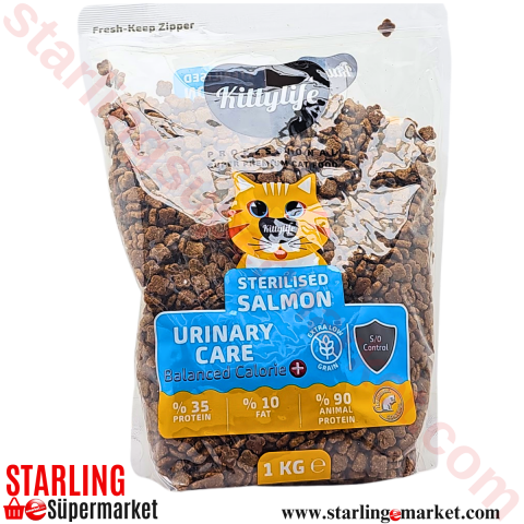KITTYLIFE KEDI MAMASI KURU STERILISED SALMON 1 KG