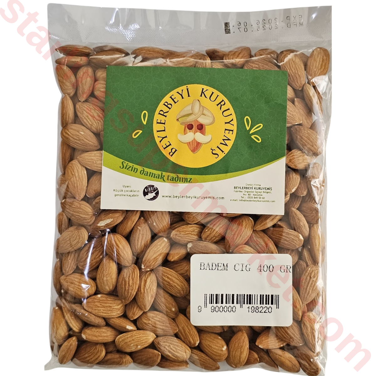 BEYLERBEYI KURUYEMIS BADEM CIG 400 G