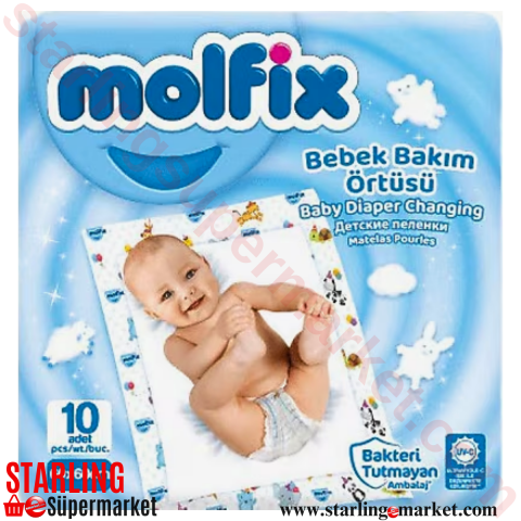 MOLFIX BEBEK BAKIM ORTUSU 60*60 CM 10 LU