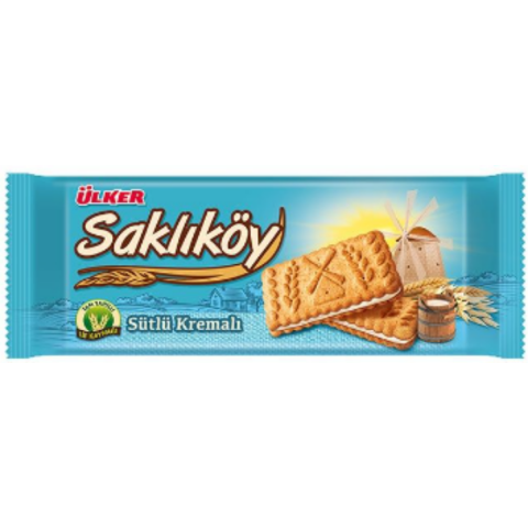 ULKER SAKLIKOY SUTLU KREMALI BISKUVI 100 G
