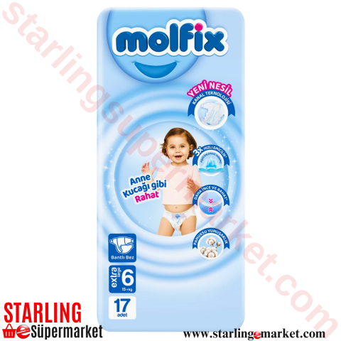MOLFIX BEBEK BEZI 3D JUMBO E.LARGE NO:6 15+ KG