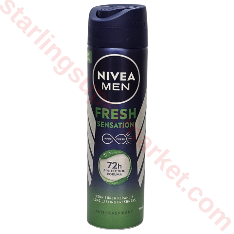 NIVEA DEO SPREY ERKEK FRESH SENSATION 150 ML