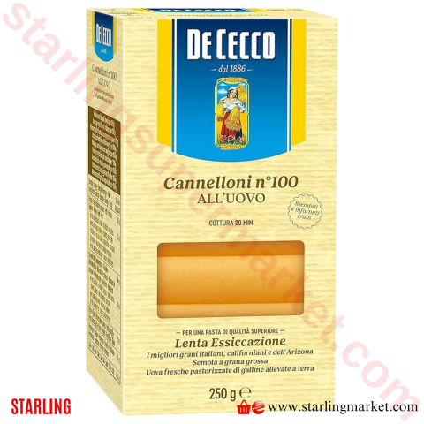 DECECCO MAKARNA CANNELLONI 250 G