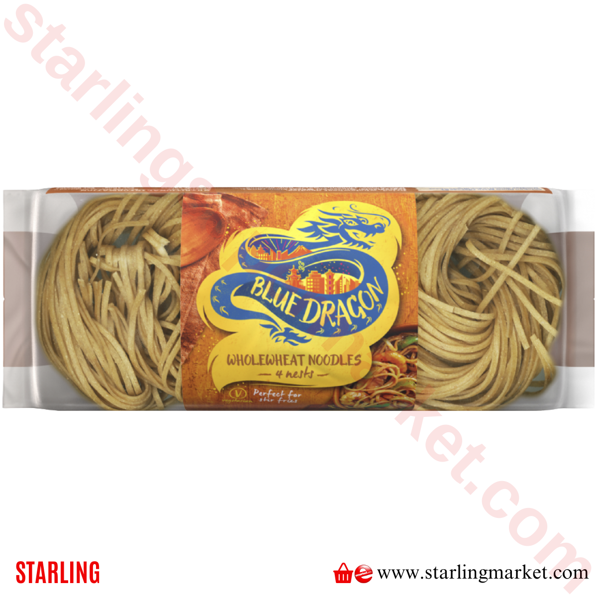 BLUE DRAGON WHOLEWHEAT NOODLES 250 G