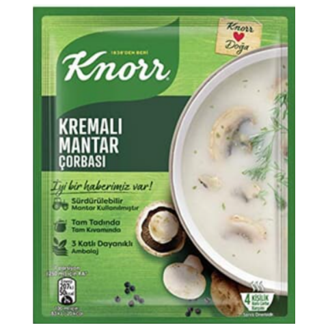 KNORR CORBA MANTAR KREMALI KLASIK 63 G