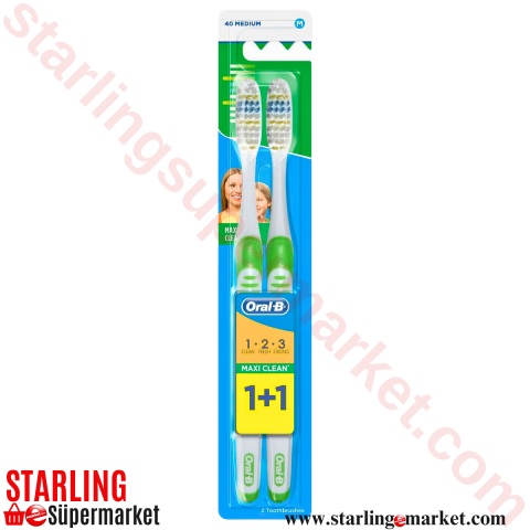 ORAL B MAXI CLEAN 123 40 MED 1+1