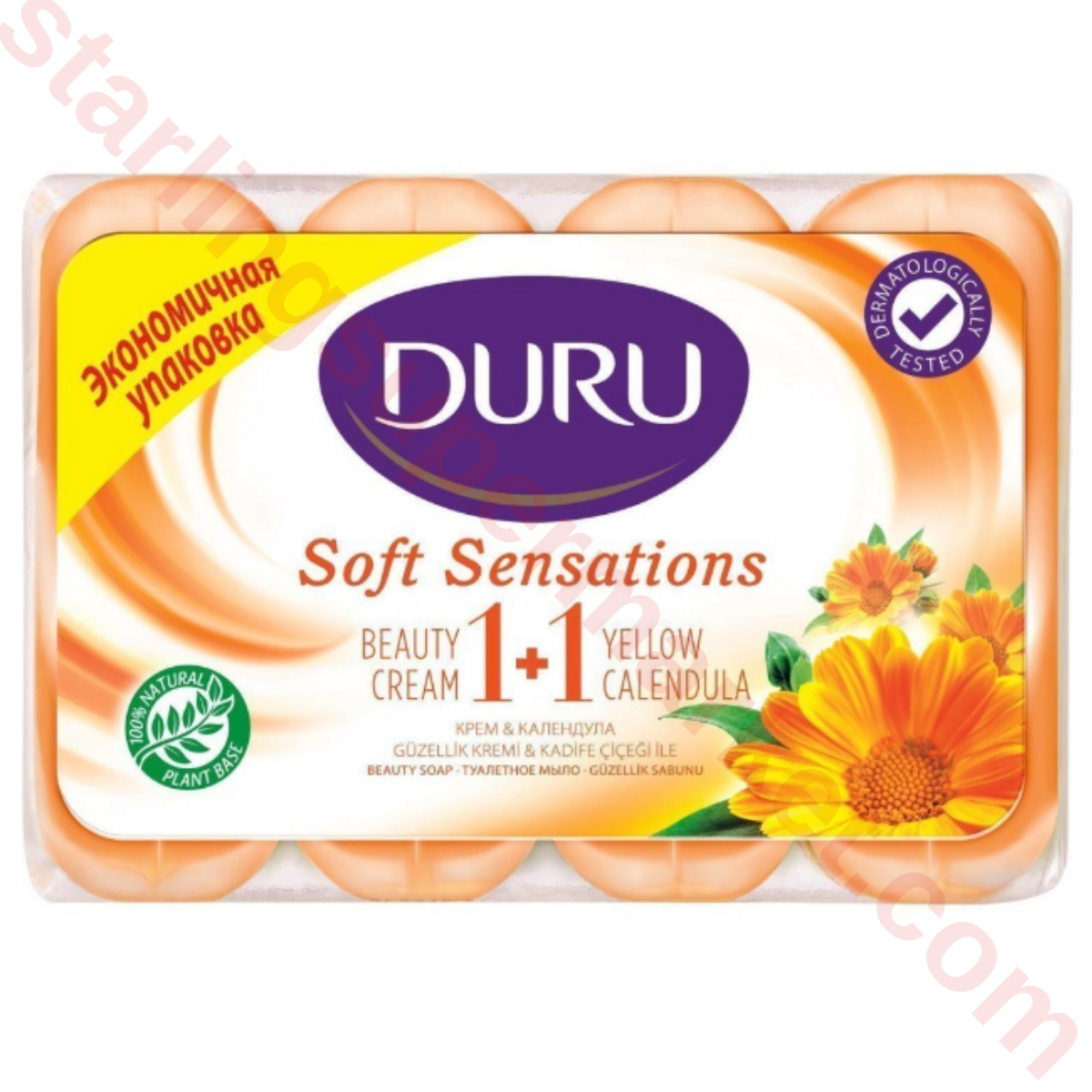 DURU SABUN KALIP SAF&DOGAL KADIFE CICEGI 4*90 G