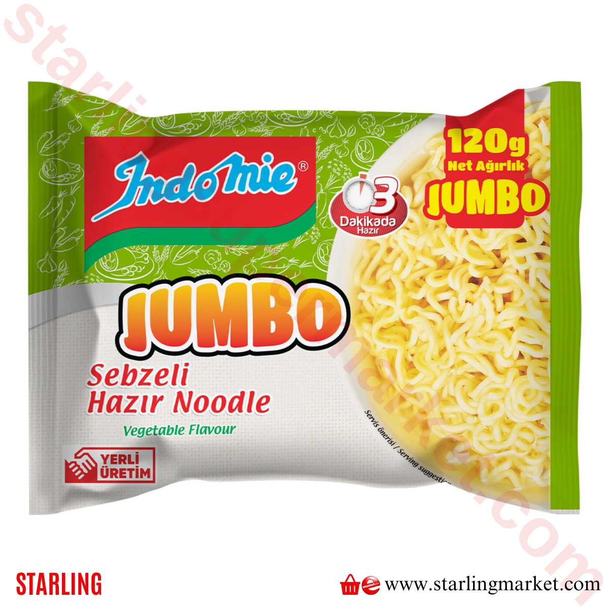 INDOMIE NOODLE JUMBO SEBZE 120 G