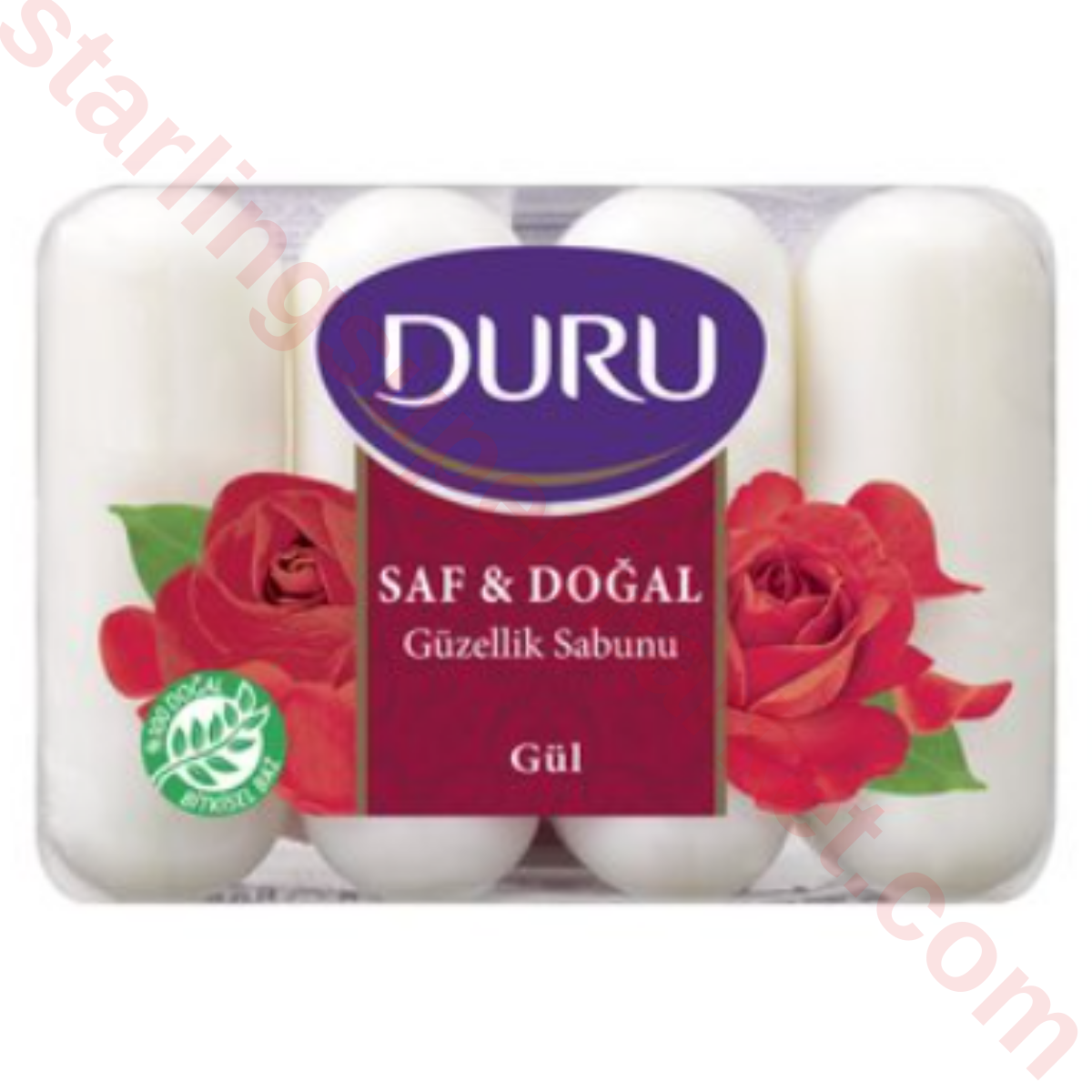 DURU SABUN KALIP SAF&DOGAL GUL 4*70 G