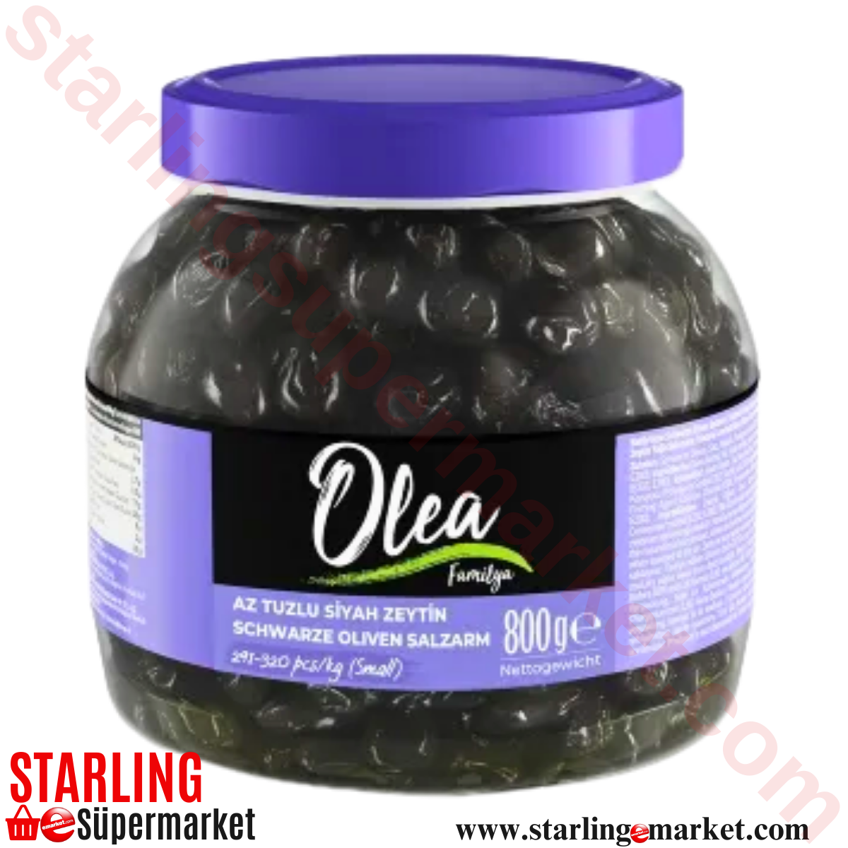 OLEA FAMILYA SIYAH ZEYTIN AZ TUZLU 800 G