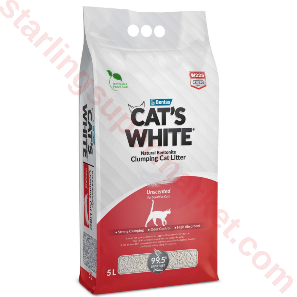 CATS WHITE KEDI KUMU NATURAL 5 LT