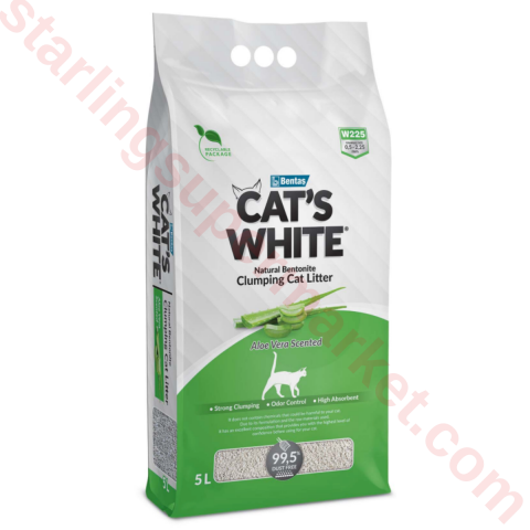 CATS WHITE KEDI KUMU ALOE VERA 5 LT