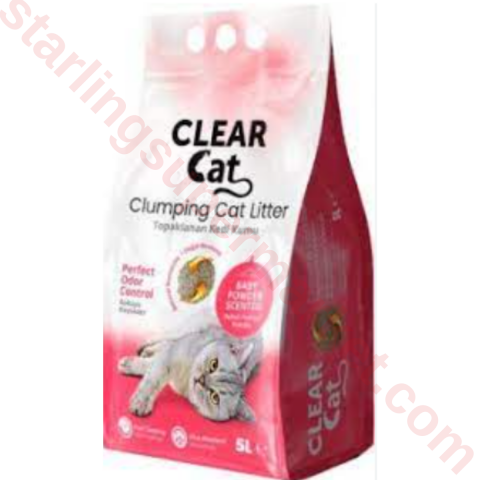 CLEARCAT KEDI KUMU BABY POWDER SCENTED 5 LT
