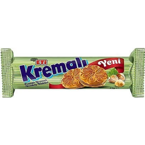 ETI BISKUVI FINDIK KREMALI SANDVIC 61 G