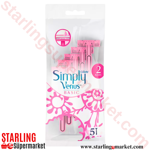 GILLETTE VENUS TIRAS BICAGI BASIC SIMPLY POS. 5 LI