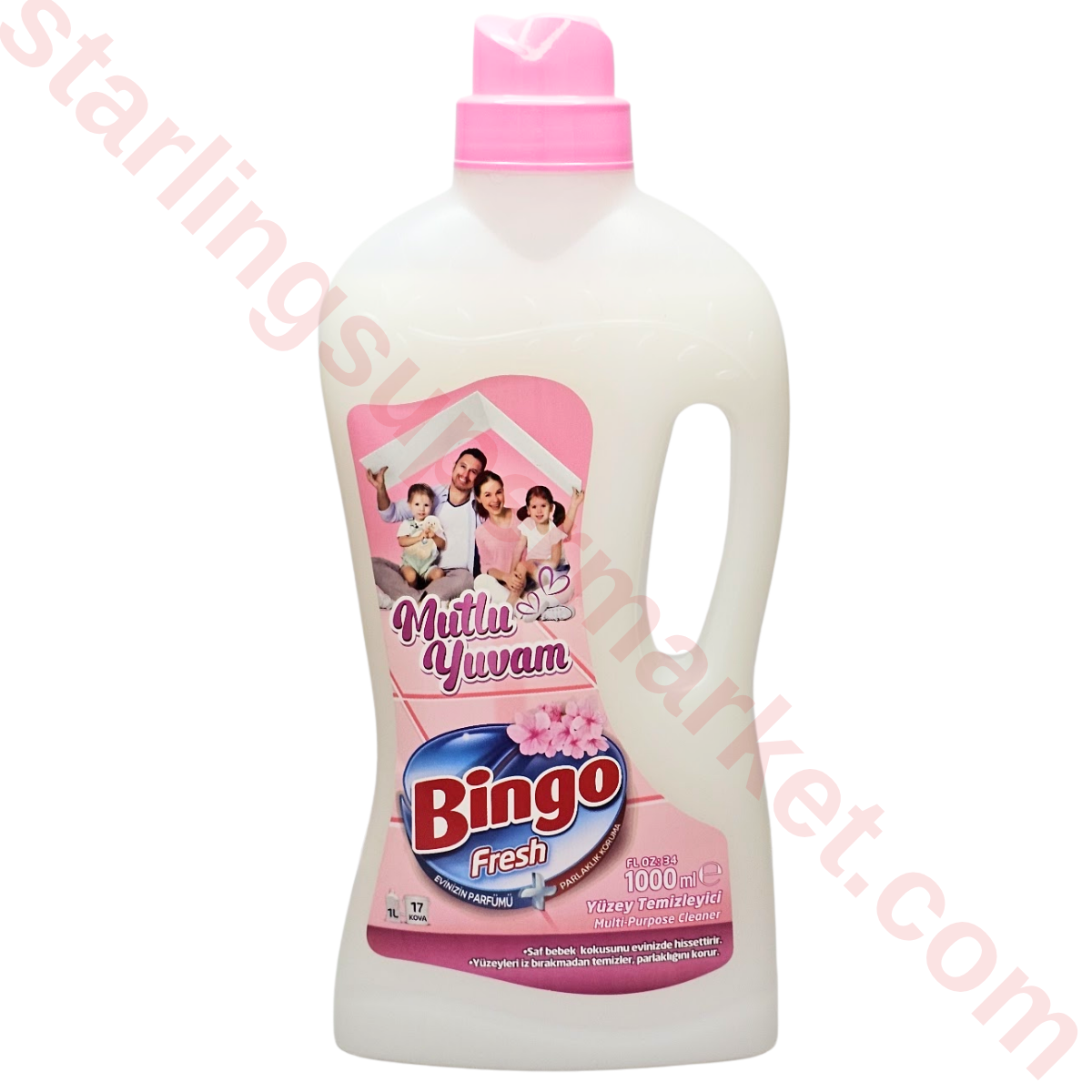 BINGO FRESH YUZEY TEMIZLEYICI MUTLU YUVAM 1000 ML
