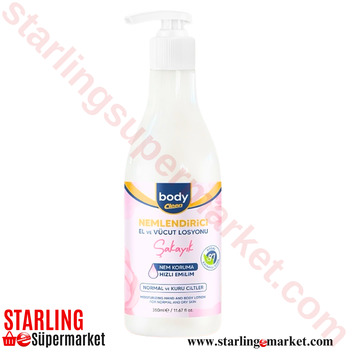 BODY CLEEN VUCUT LOSYONU SAKAYIK 350 ML