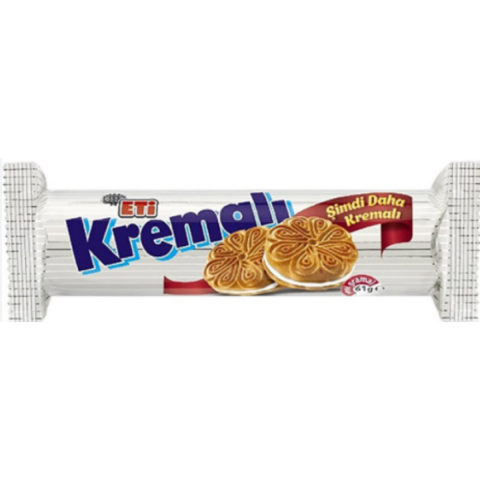 ETI BISKUVI KREMALI SANDVIC 61 G