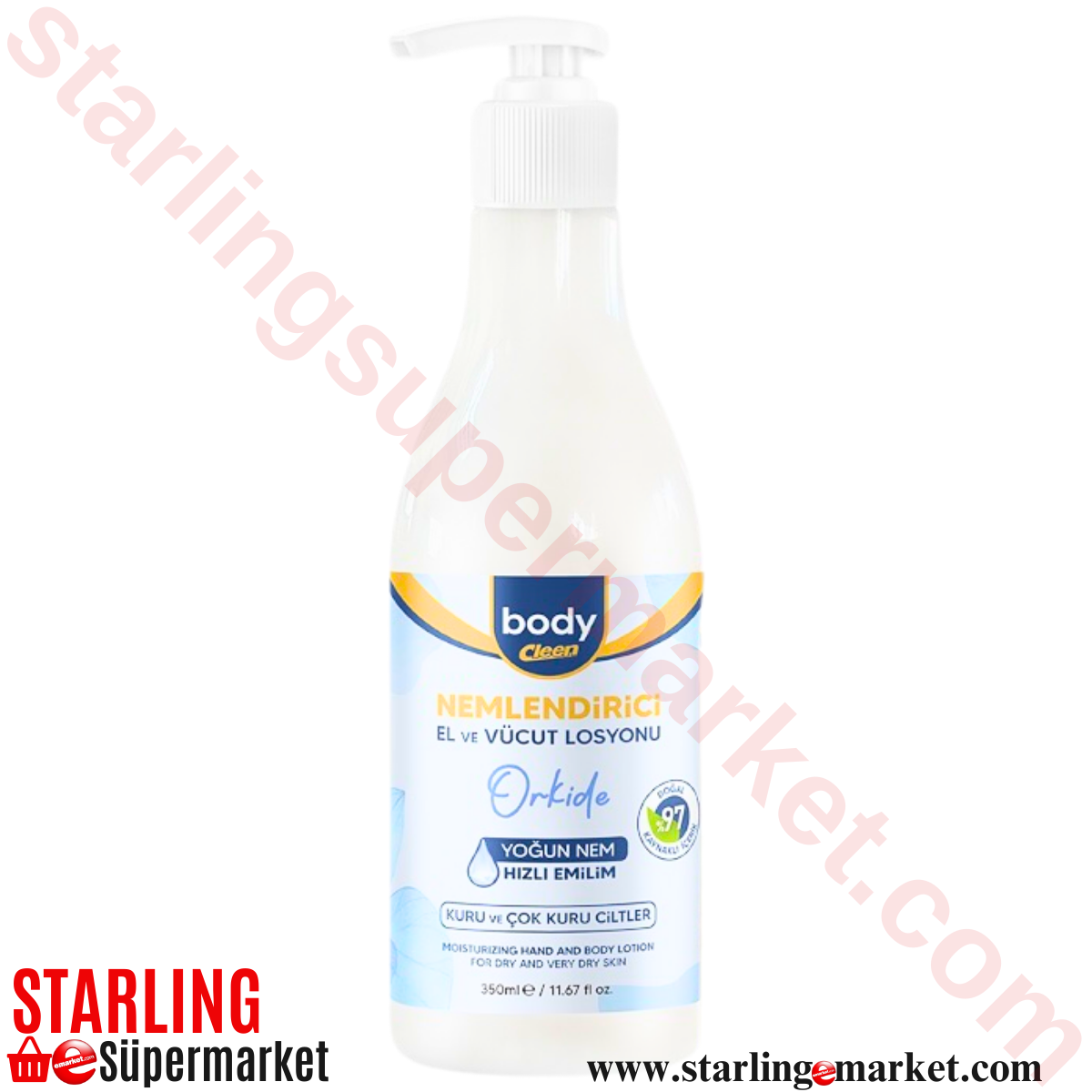 BODY CLEEN VUCUT LOSYONU ORKIDE 350 ML