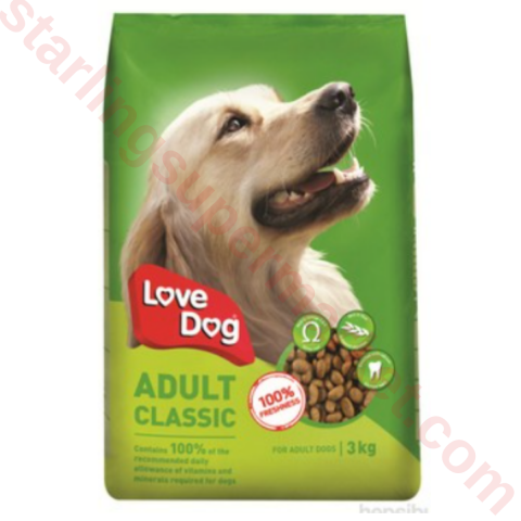 LOVE DOG KOPEK MAMASI KURU CLASSIC 3 KG