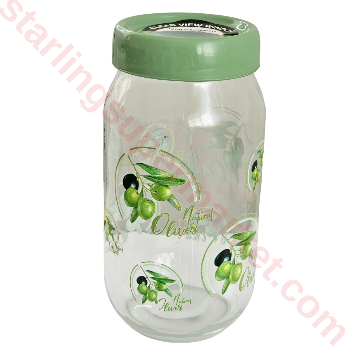 QLUX KAVANOZ ZEYTIN DESENLI 1000 CC