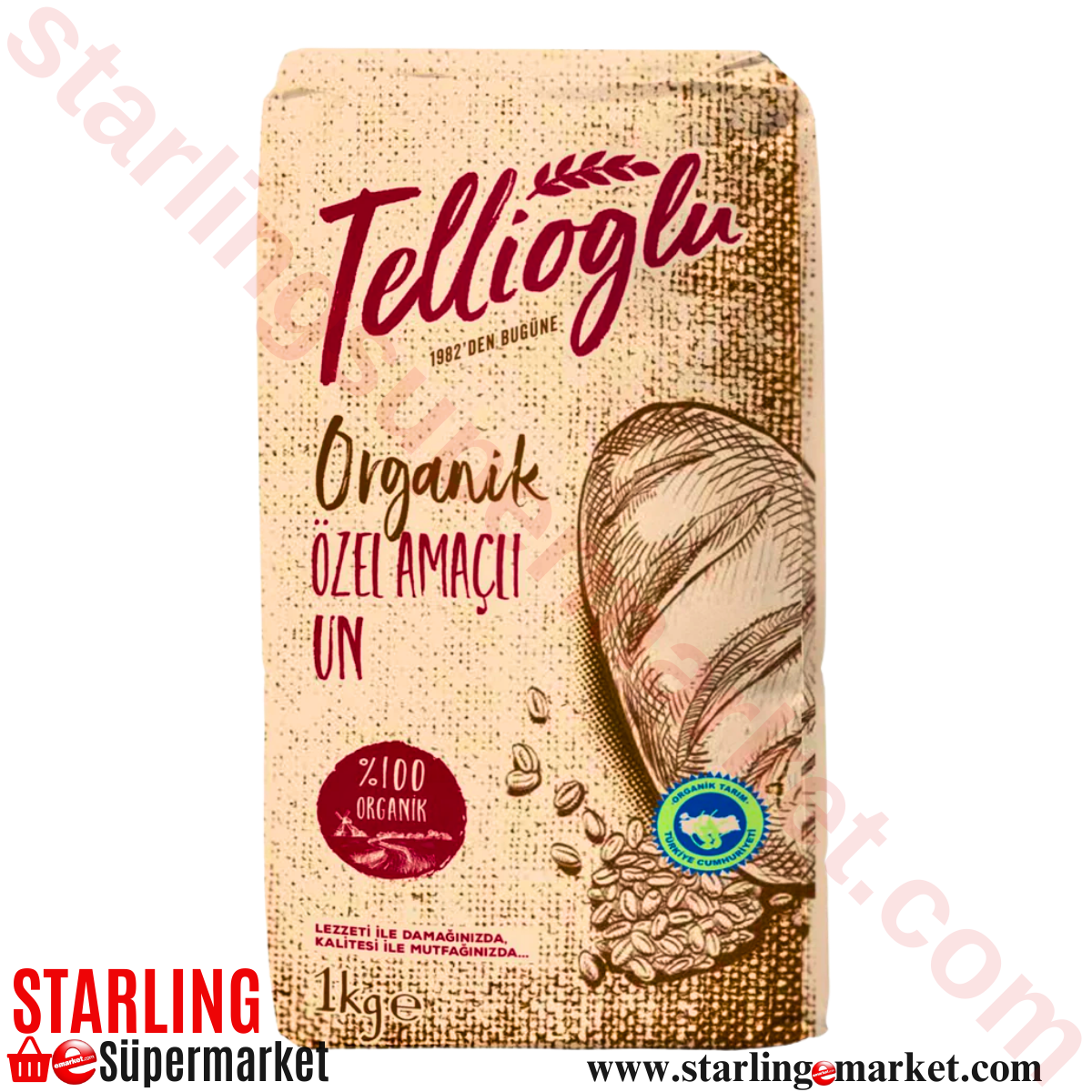 TELLIOGLU UN ORGANIK OZEL AMACLI BUGDAY 1 KG