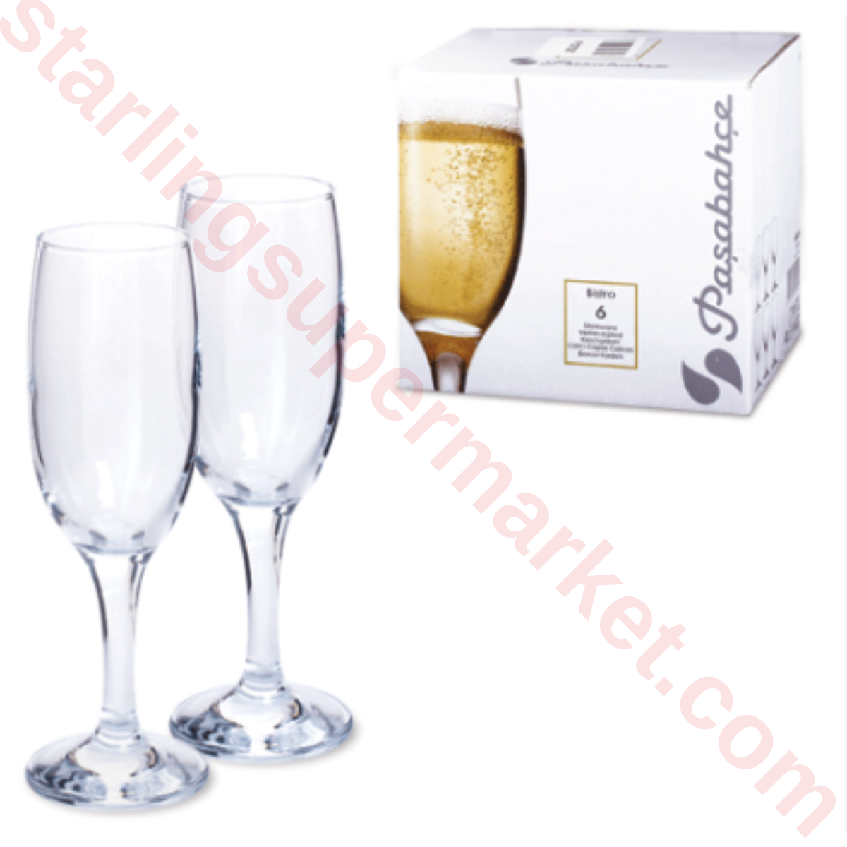 PASABAHCE BISTRO FLUT SAMPANYA BARDAGI 6 LI 44419