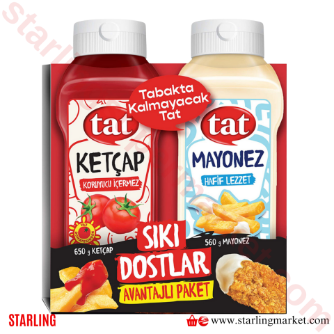 TAT SIKI DOSTLAR KETCAP 650 G+MAYONEZ 560 G