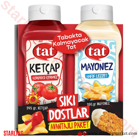 TAT SIKI DOSTLAR KETCAP+MAYONEZ 400 ML