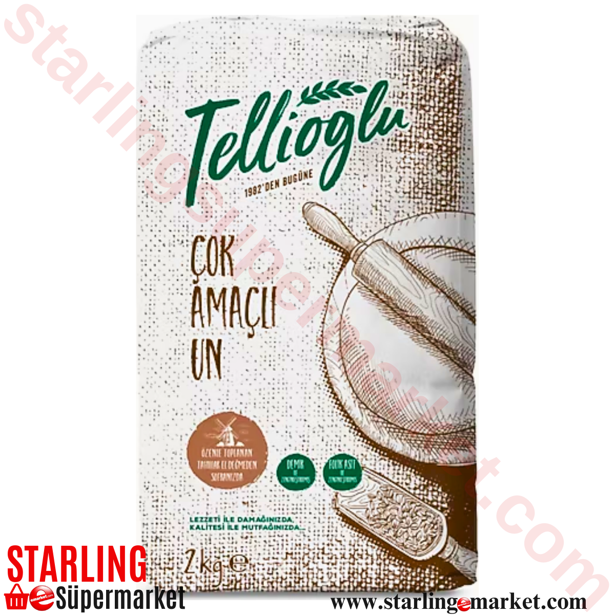 TELLIOGLU UN COK AMACLI BUGDAY 2 KG