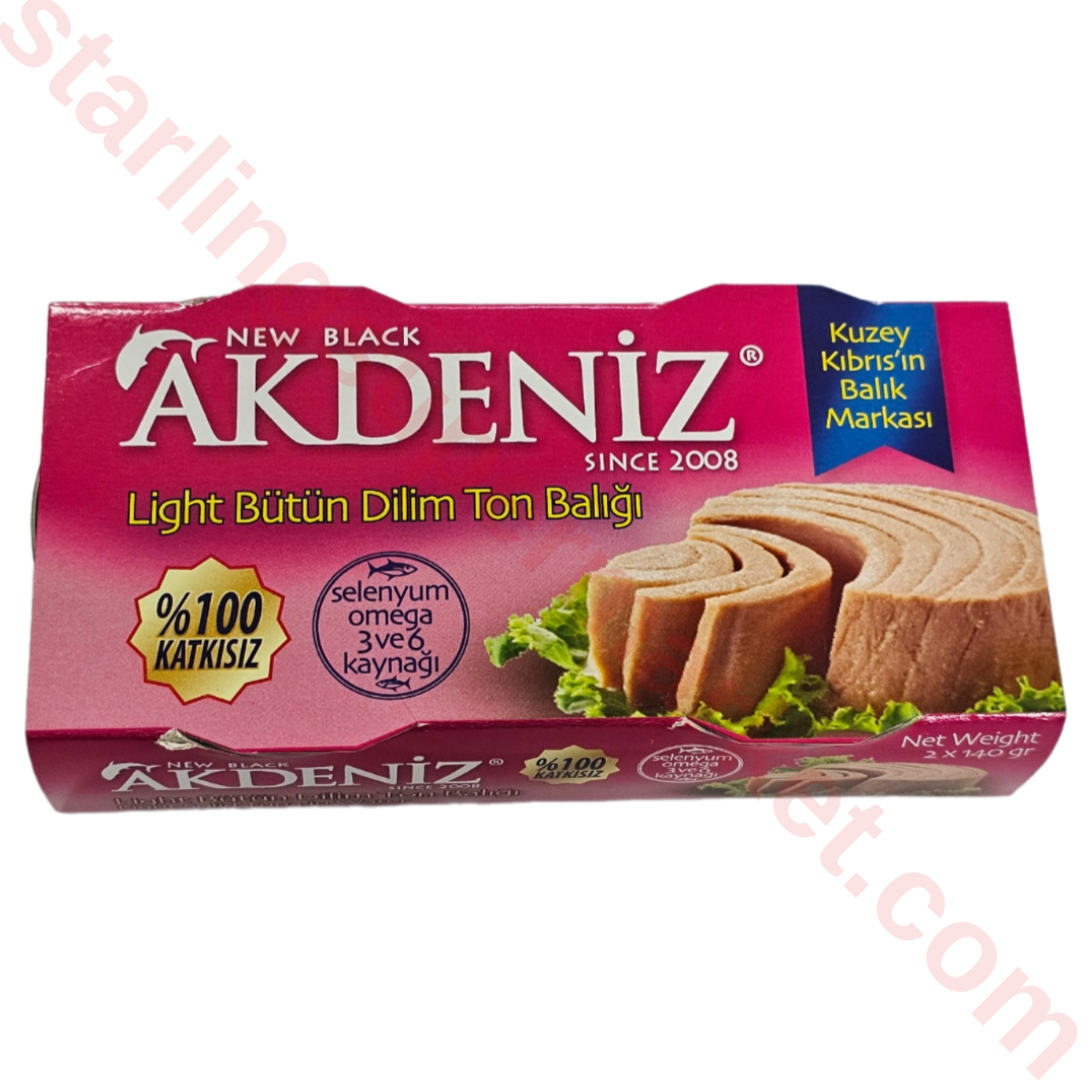 AKDENIZ TON LIGHT BUTUN DILIM 2*140 G