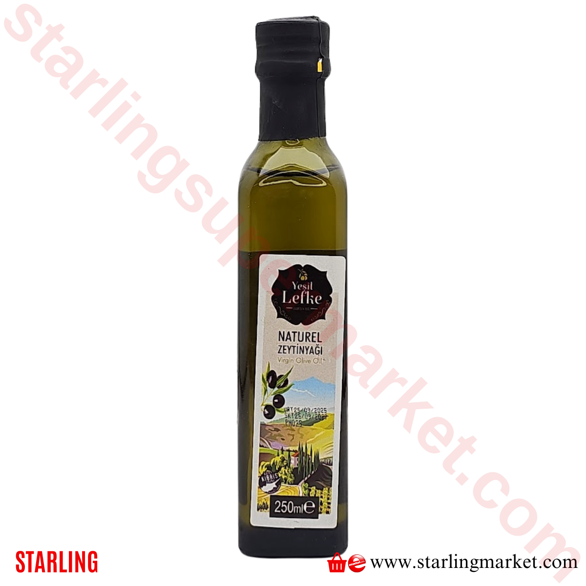 YESIL LEFKE ZEYTINYAGI NATUREL CAM 250 ML