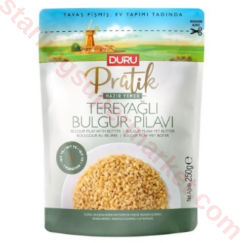 DURU PRATIK TEREYAGLI BULGUR PILAVI HAZIR YE 250 G