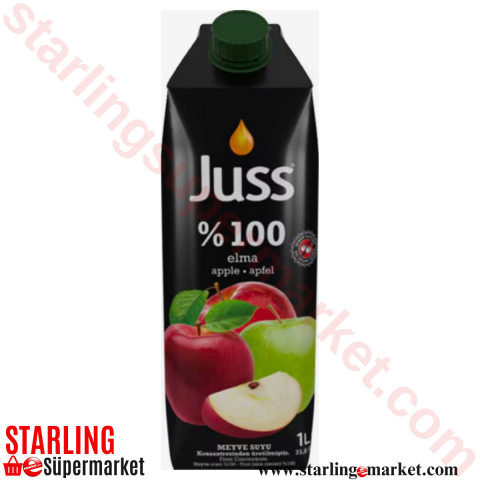 JUSS MEYVE SUYU %100 ELMA 1 LT