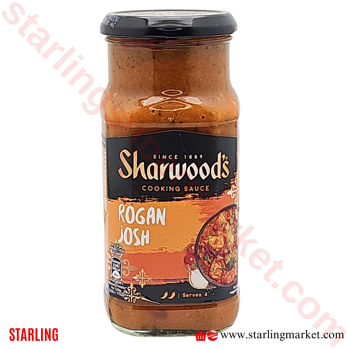 SHARWOODS ROGAN JOSH SAUCE 420 G