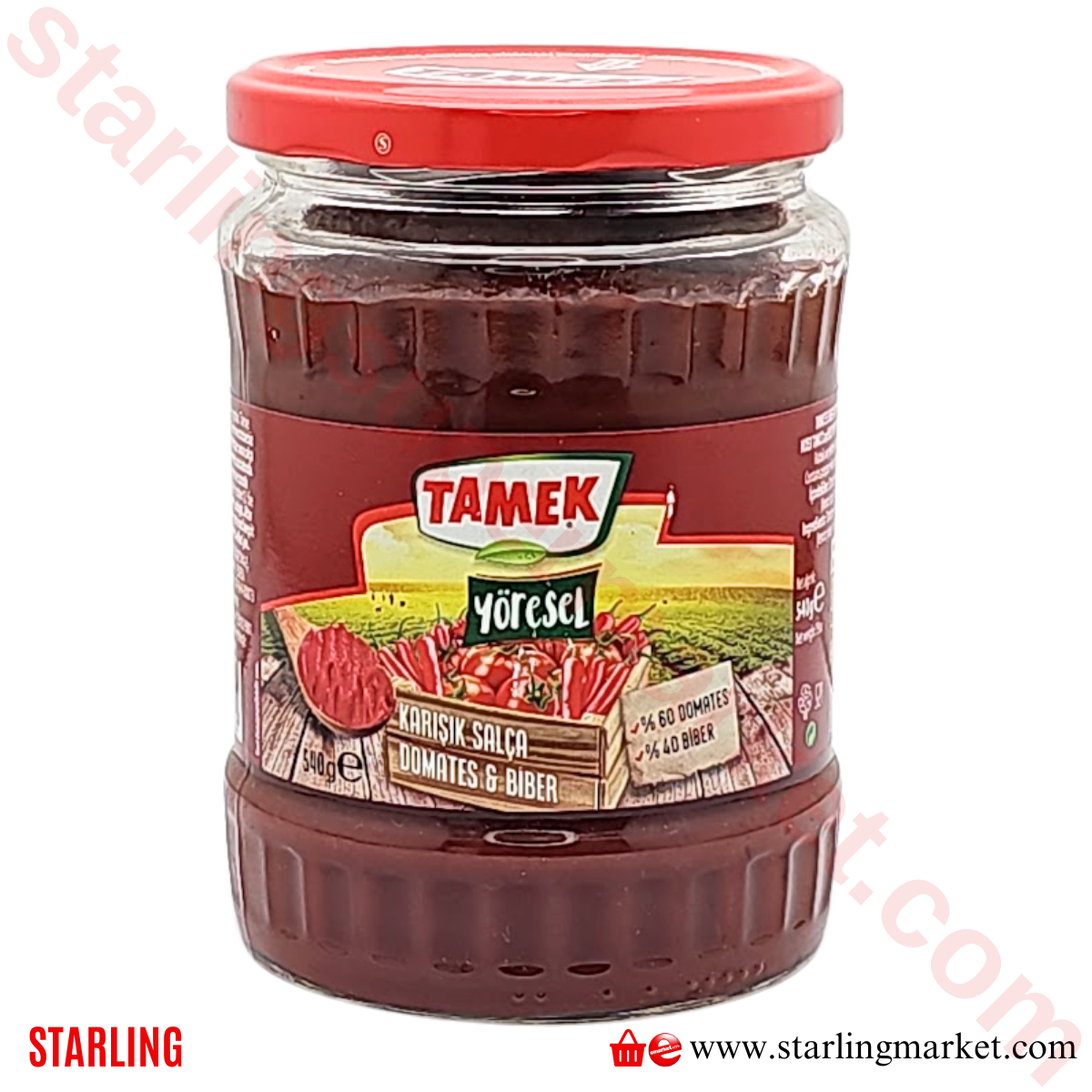 TAMEK SALCA DOMATES-BIBER CAM 540 G