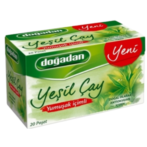 DOGADAN YESIL CAY YUMUSAK ICIMLI 20 LI