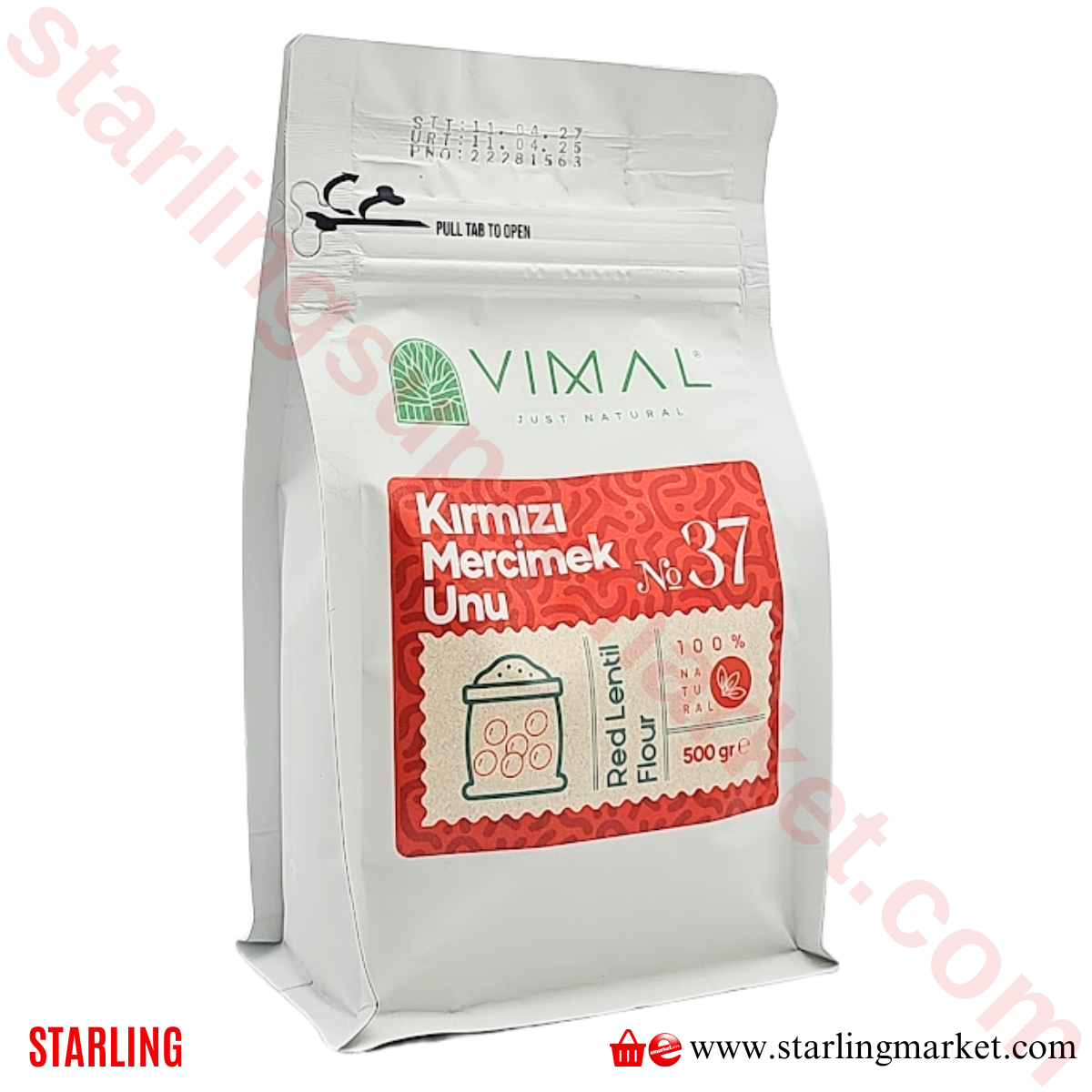 VIMAL KIRMIZI MERCIMEK UNU 500 G