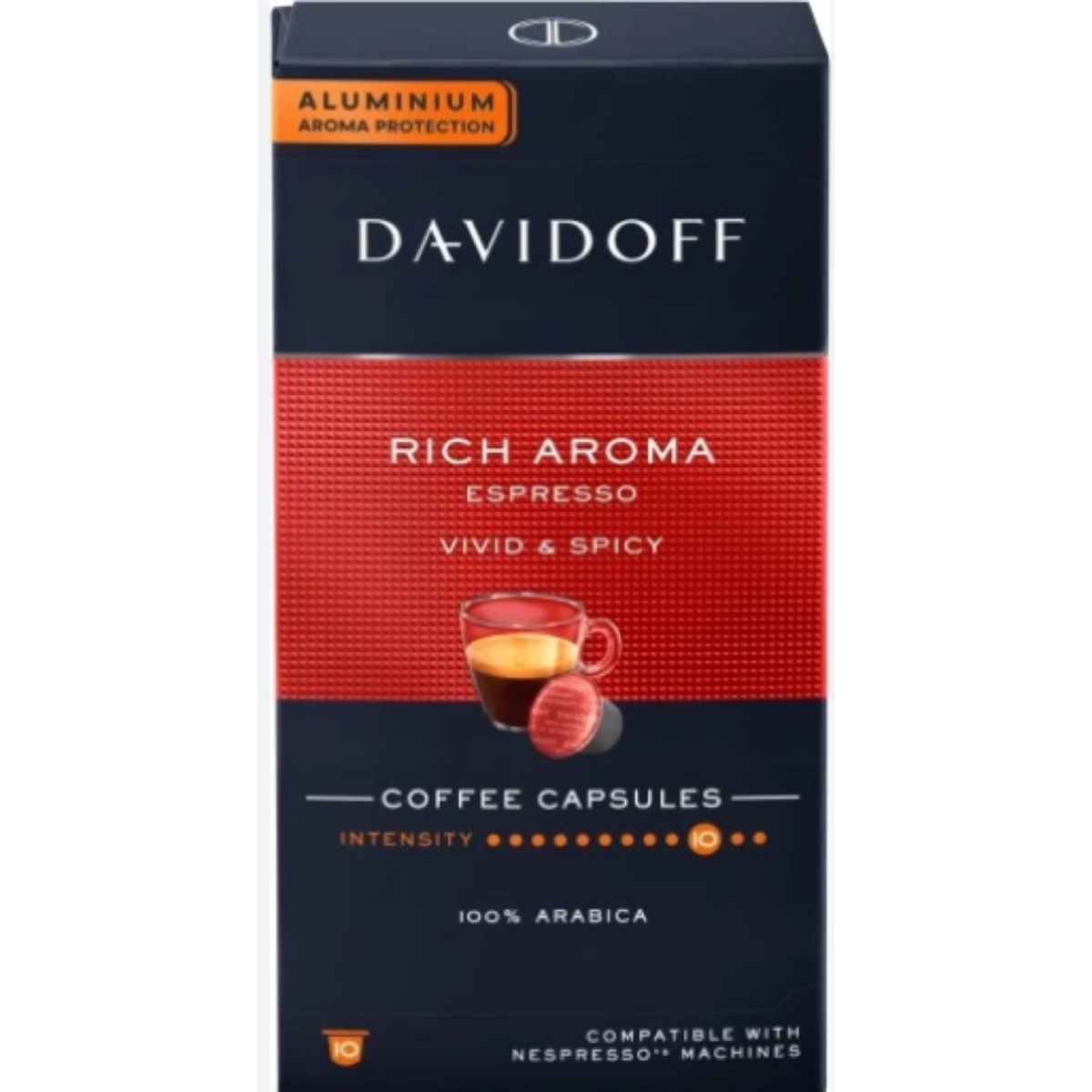 DAVIDOFF KAHVE RICH AROMA ESPRESSO CAPSULES 10 LU